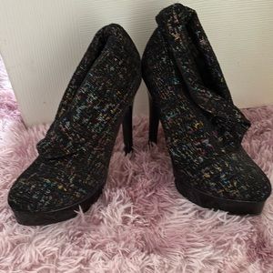 Chinese laundry sparkly booties